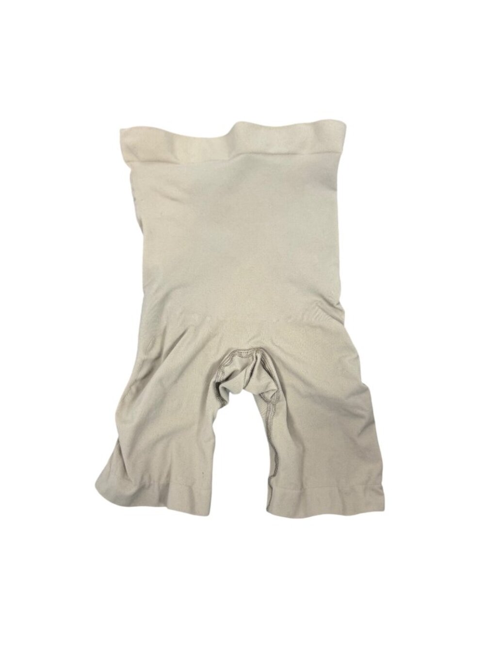 Skims Seamless Sculpt High-Waisted Shorts Mid Thigh Beige Size M Compression